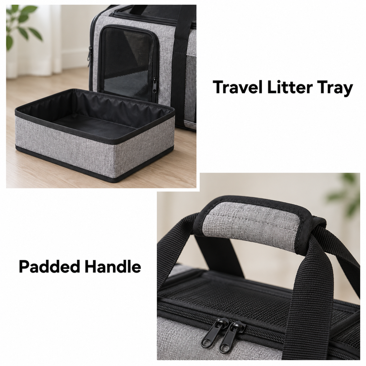heather grey carrier — product feature details