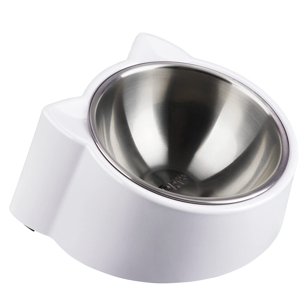 CATPRO Tilted Stainless Steel Cat Bowl – Grey product view