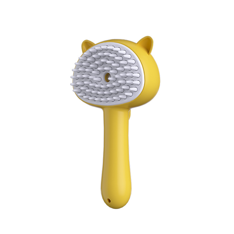 Cat-Ear Mist Grooming Brush – Yellow — product view