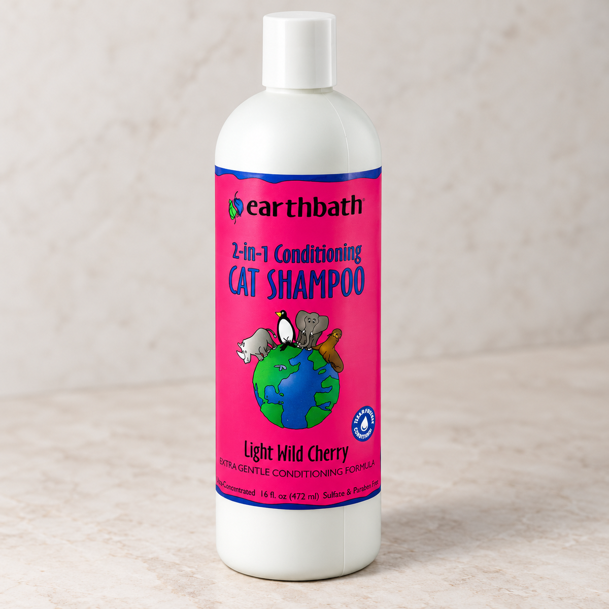 earthbath Wild Cherry 2-in-1 Cat Conditioning Shampoo – 16 fl oz – detail