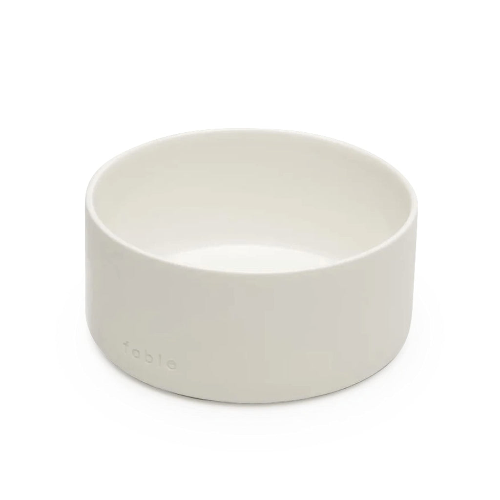 FABLE Weighted Ceramic Dog Bowl – Tofu product view