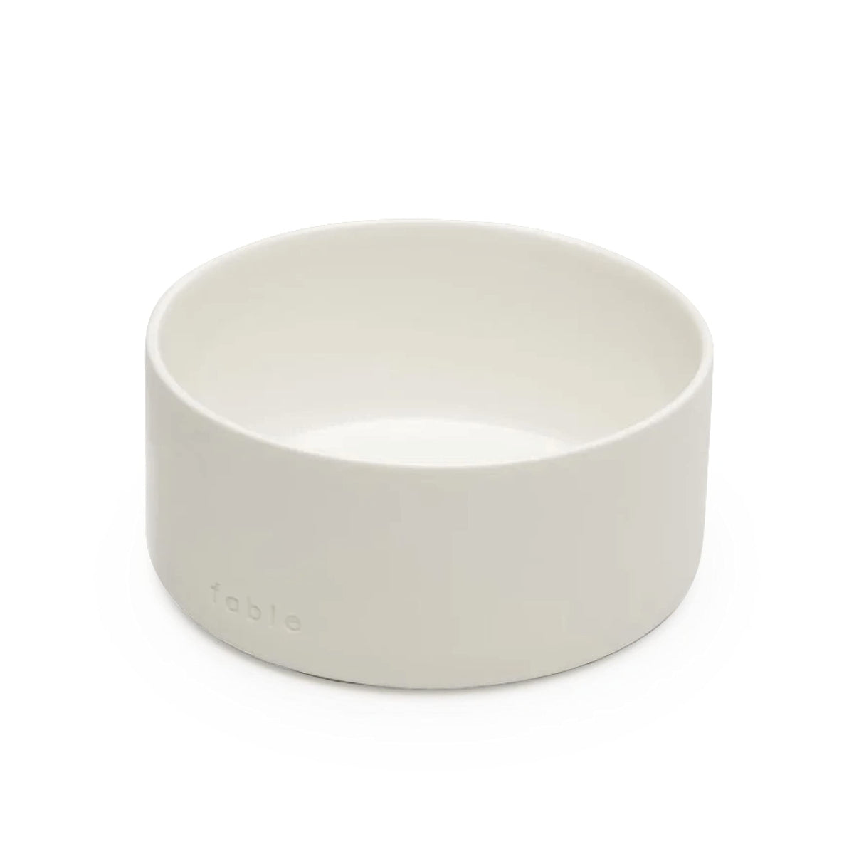 FABLE Weighted Ceramic Dog Bowl – Tofu product view