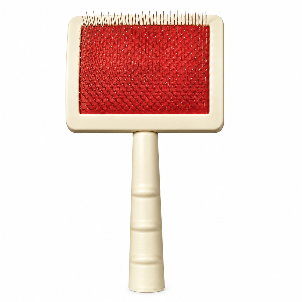 Universal Slicker Dog Grooming Brush – Small – single product view on white