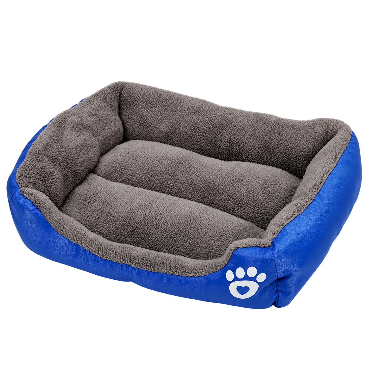 3XL Rectangular Dog Bed – Washable, Navy Blue — Isolated product