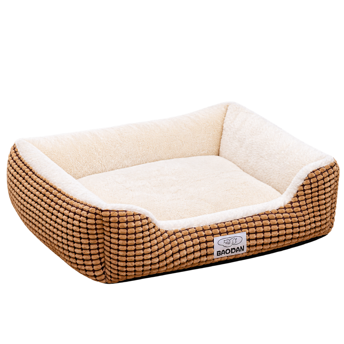 Baodan 25-Inch Extra-Soft Fluffy Dog & Cat Bed with Non-Slip Base – Machine Washable — Isolated product