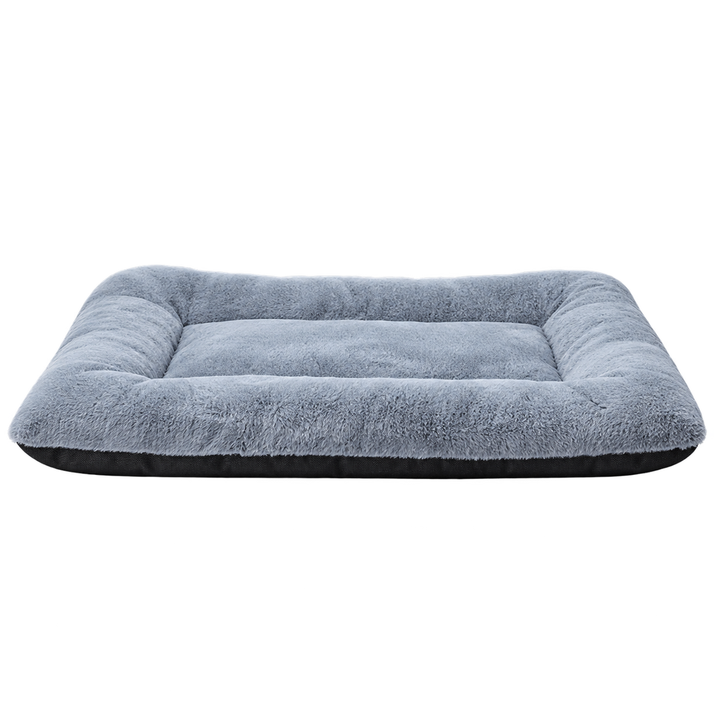 Large Ultra-Soft Dog Crate Mat with Non-Slip Base – Washable, Dark Grey — Isolated product