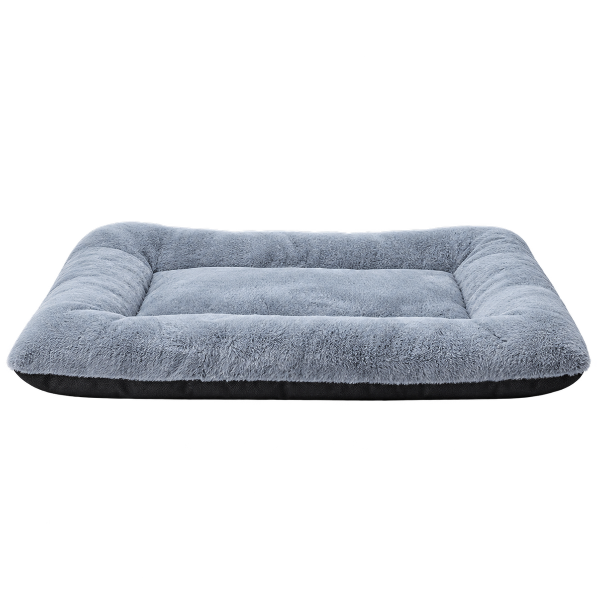 Large Ultra-Soft Dog Crate Mat with Non-Slip Base – Washable, Dark Grey — Isolated product