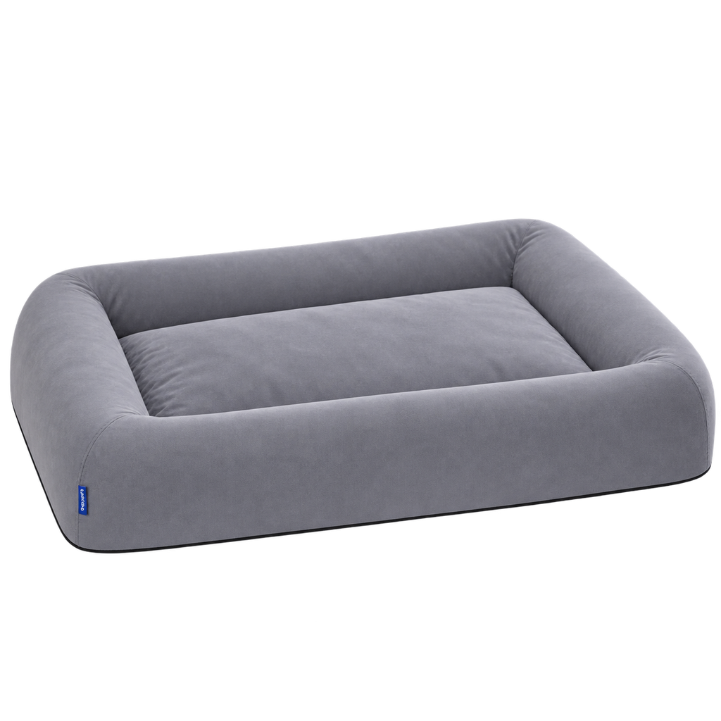 Pettycare XL Waterproof Orthopedic Bolster Dog Bed with Dual-Purpose Cushion & Washable Cover – Grey – isolated product