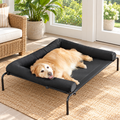 RRPETHOME Large Elevated Cooling Dog Bed with Breathable Mesh & Non-Slip Feet – home setting