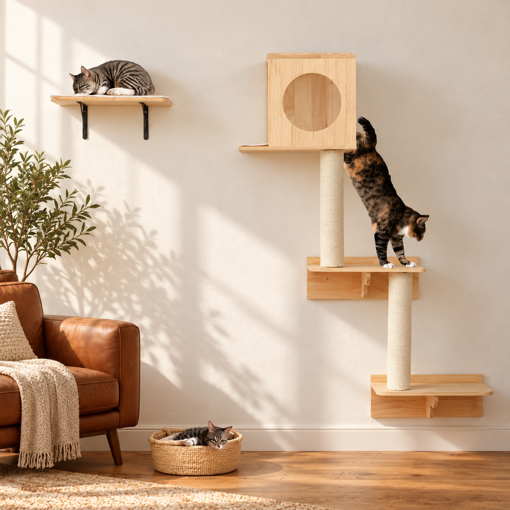 Wall Mounted Cat Tree Cat Tree Wall Mounted Wall Cat Tree Cat Wall Mount Wall Mount Cat Tree Cat Tree Wall Wall Cat Tower Cat Tree for Wall Cat Wall House Wall Mount Cat Furniture Shelves – cat and product in a home setting