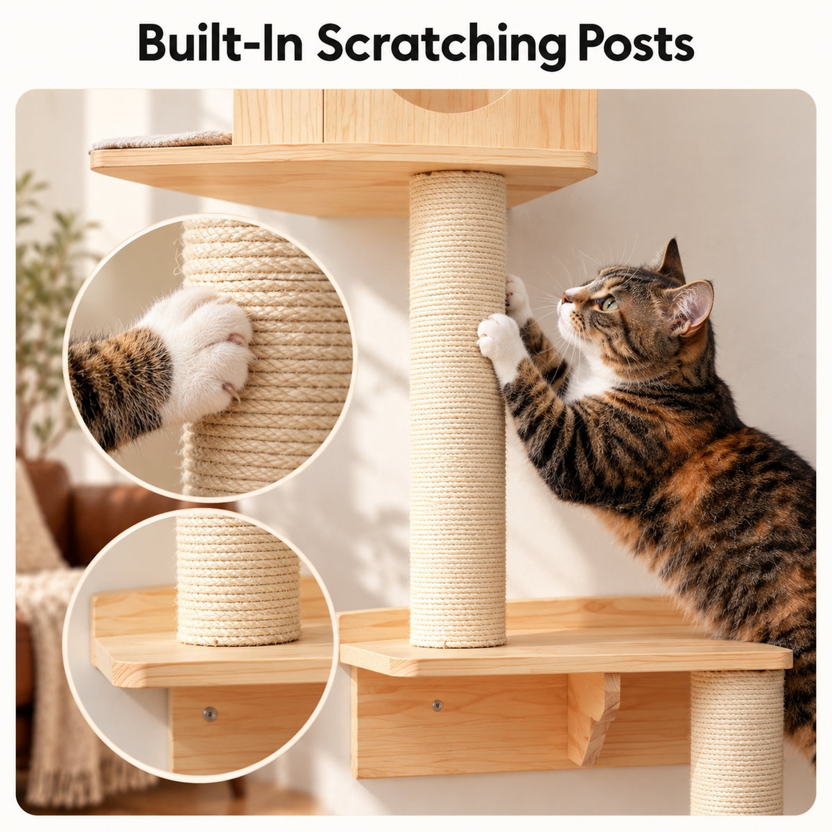 Wall Mounted Cat Tree Cat Tree Wall Mounted Wall Cat Tree Cat Wall Mount Wall Mount Cat Tree Cat Tree Wall Wall Cat Tower Cat Tree for Wall Cat Wall House Wall Mount Cat Furniture Shelves – Built-In Scratching Posts