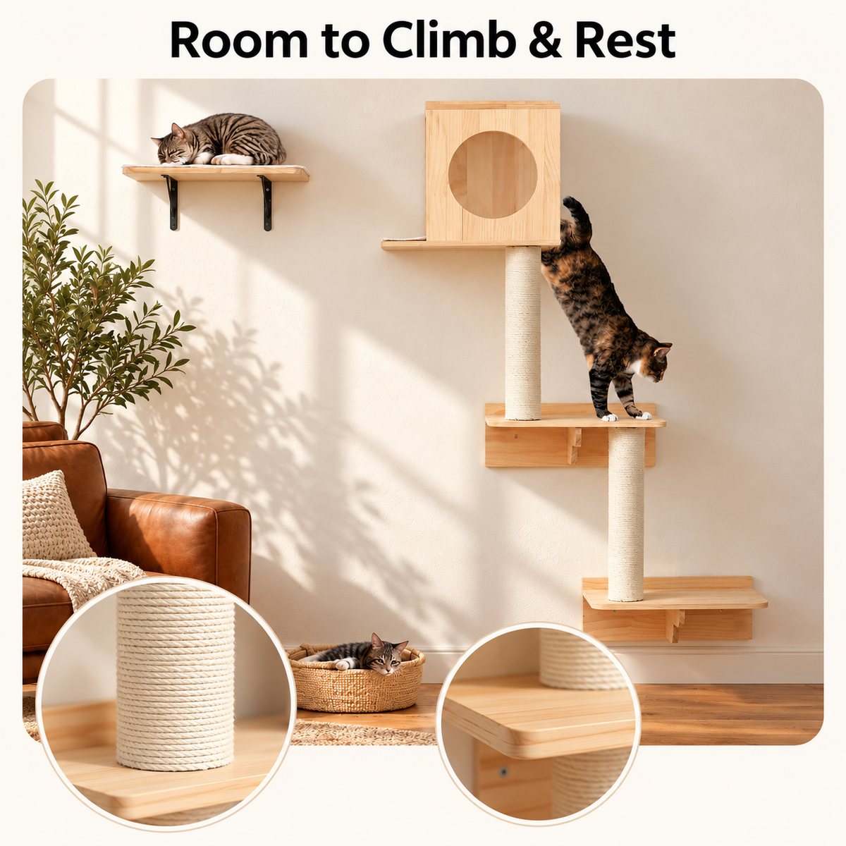 Wall Mounted Cat Tree Cat Tree Wall Mounted Wall Cat Tree Cat Wall Mount Wall Mount Cat Tree Cat Tree Wall Wall Cat Tower Cat Tree for Wall Cat Wall House Wall Mount Cat Furniture Shelves – Room to Climb & Rest