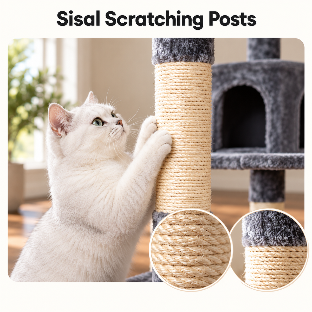 Cat Climbing House – Sisal Scratching Posts