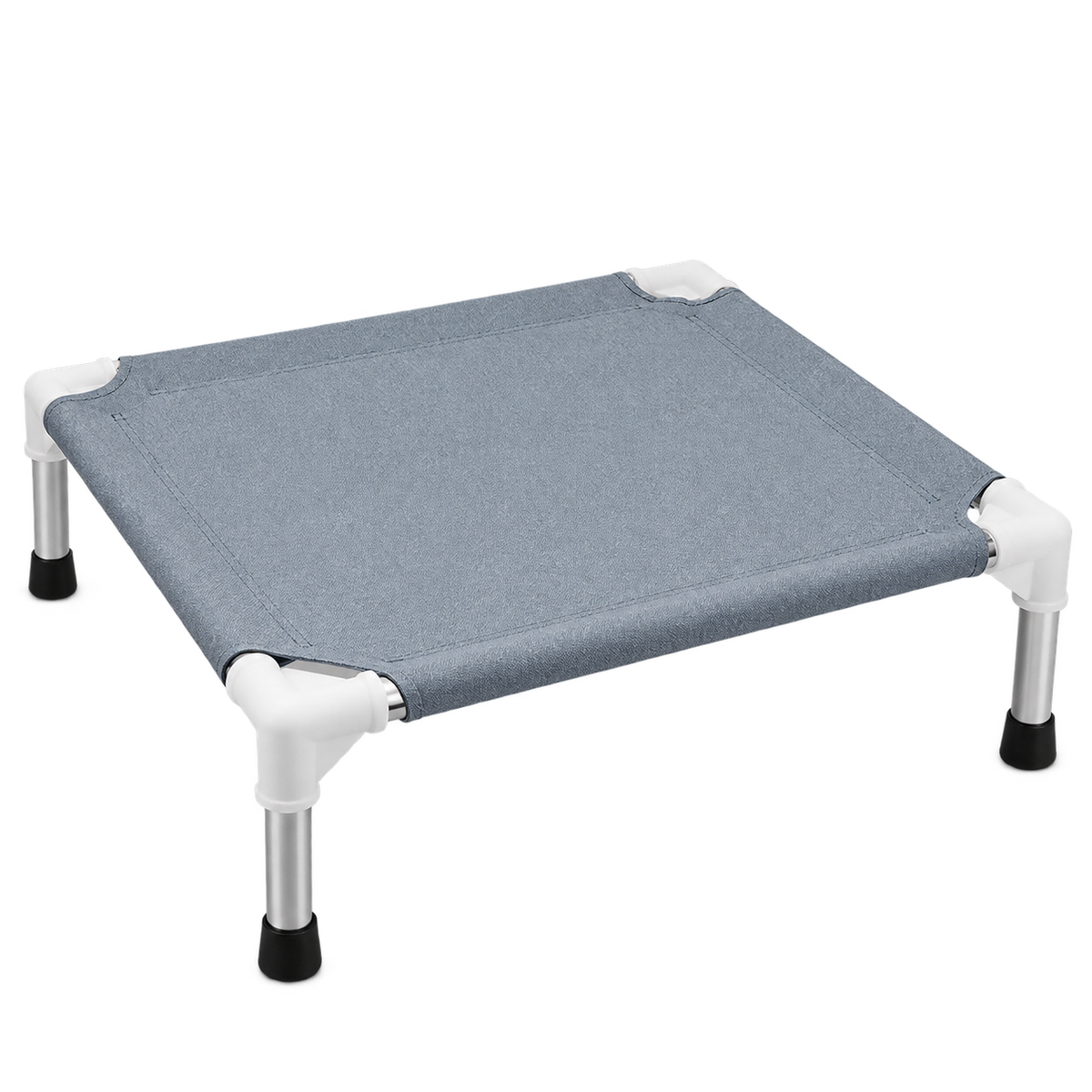 Small Elevated Cooling Dog Bed with Double-Layer Polyester Cotton & Non-Slip Feet – isolated product