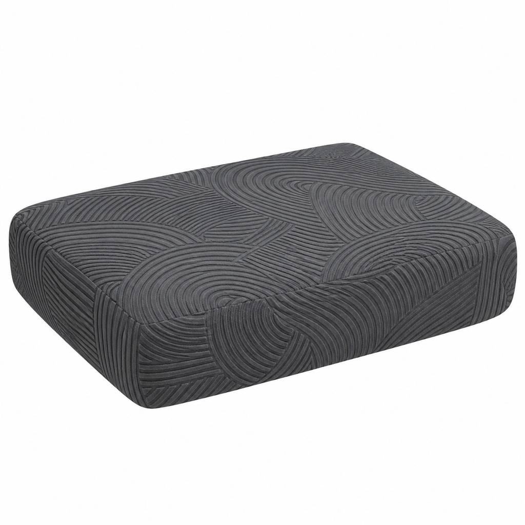QIANMEW Stretch Sofa Cushion Cover – Dark Grey, X-Large — product view