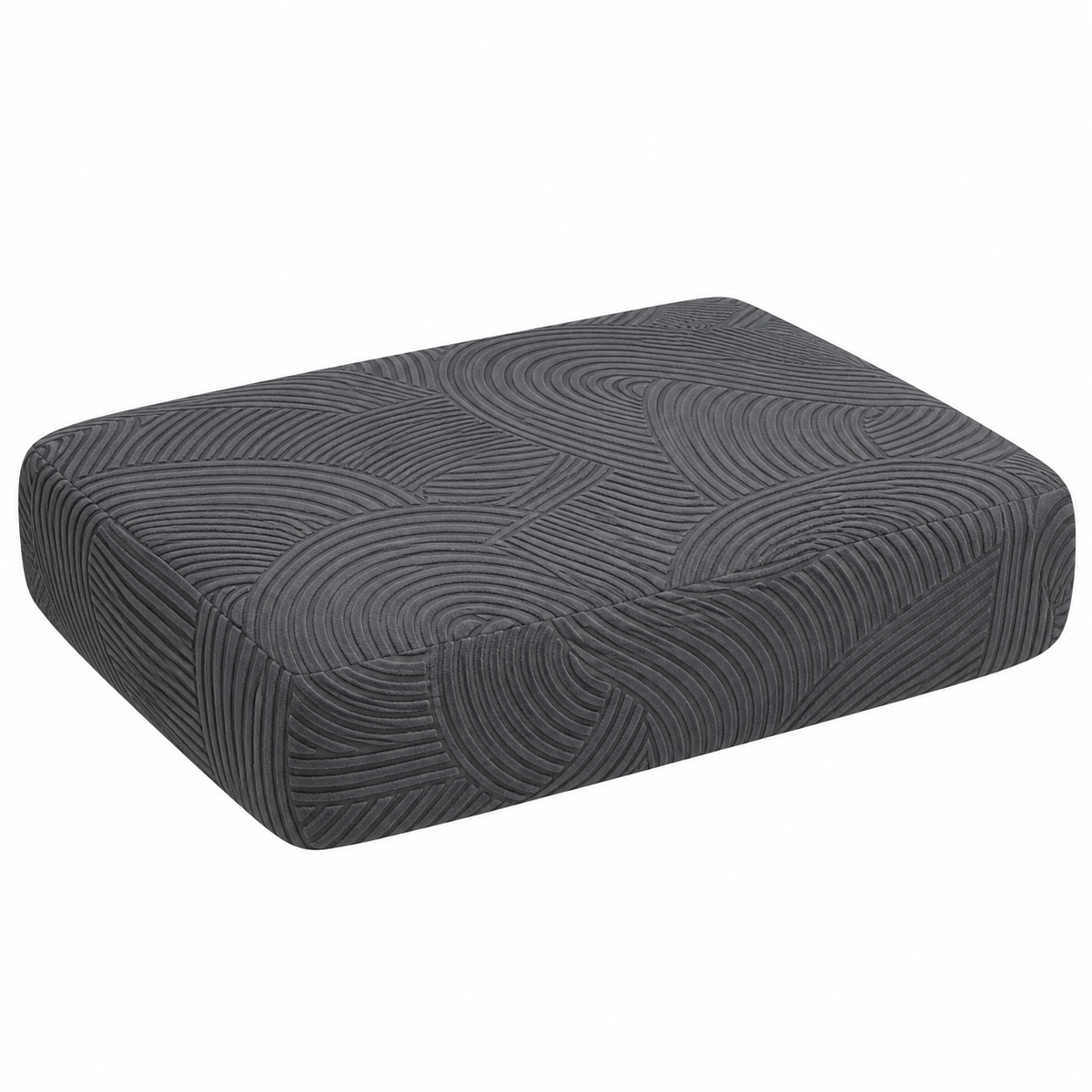 QIANMEW Stretch Sofa Cushion Cover – Dark Grey, X-Large — product view