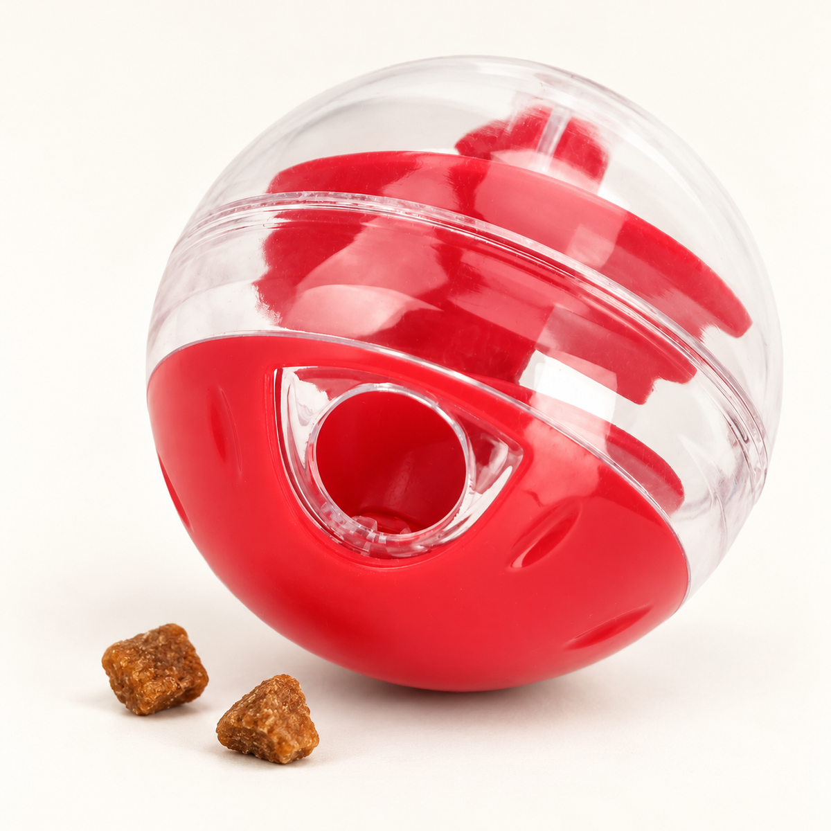Detail of adjustable treat ball opening