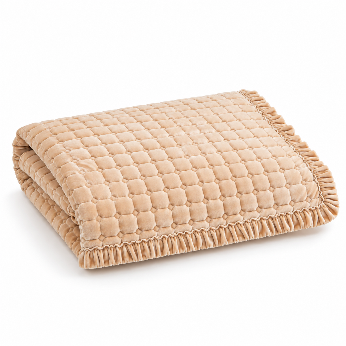 TAOMOCASTL Velvet Sofa Seat Cover – Beige, 36 × 51 in – product view