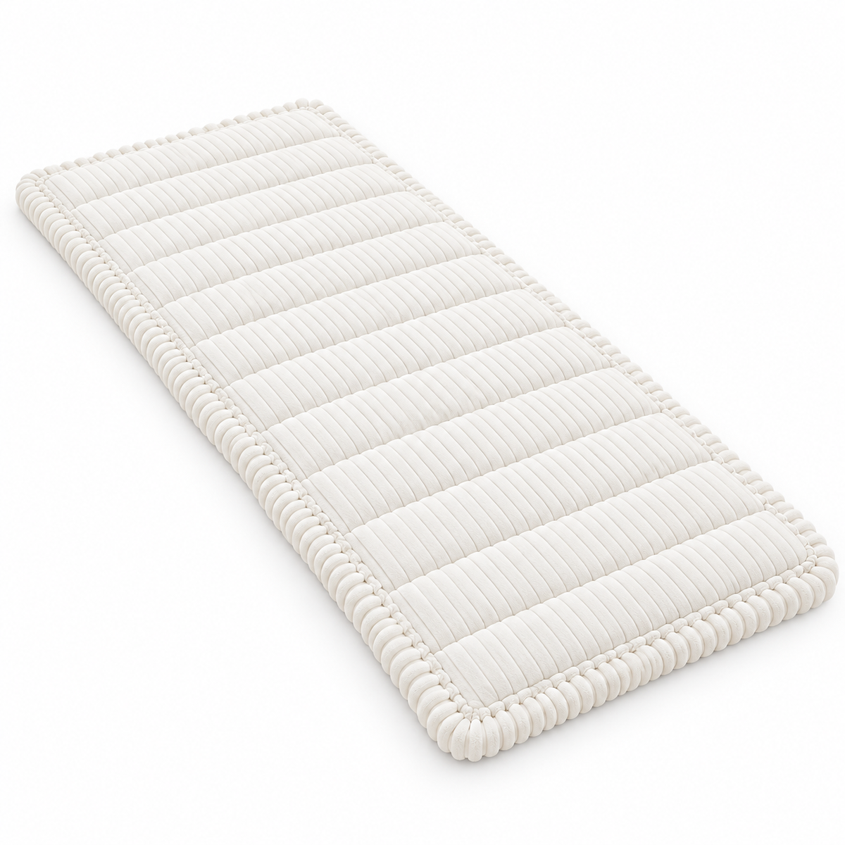 Awjcsv Fuzzy Sofa Seat Cover – White, 27.6 × 59 in — product view